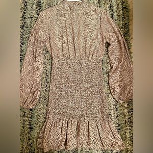 Shein brown Leopard print dress. Chiffon material